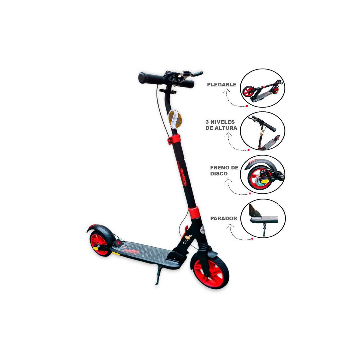 OKA - Scooter de Aluminio JUVENIL Red