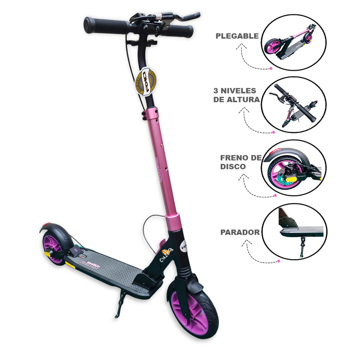 OKA - Scooter de Aluminio JUVENIL Pink