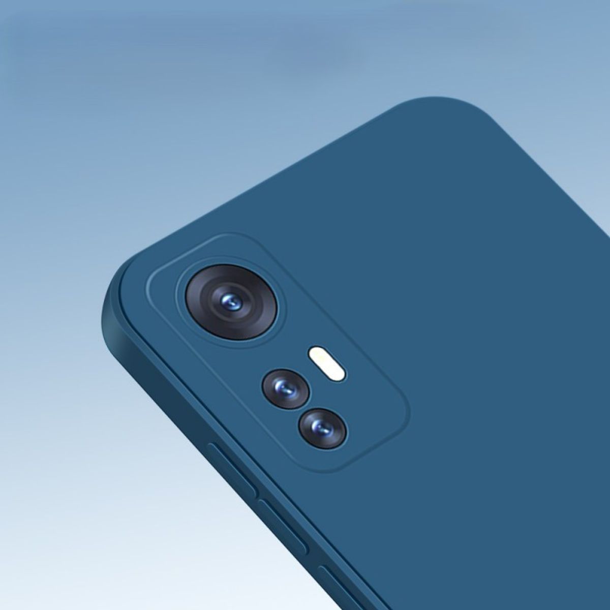 GENERICO - Case Protector para Xiaomi MI 12 Pro Silicona Azul