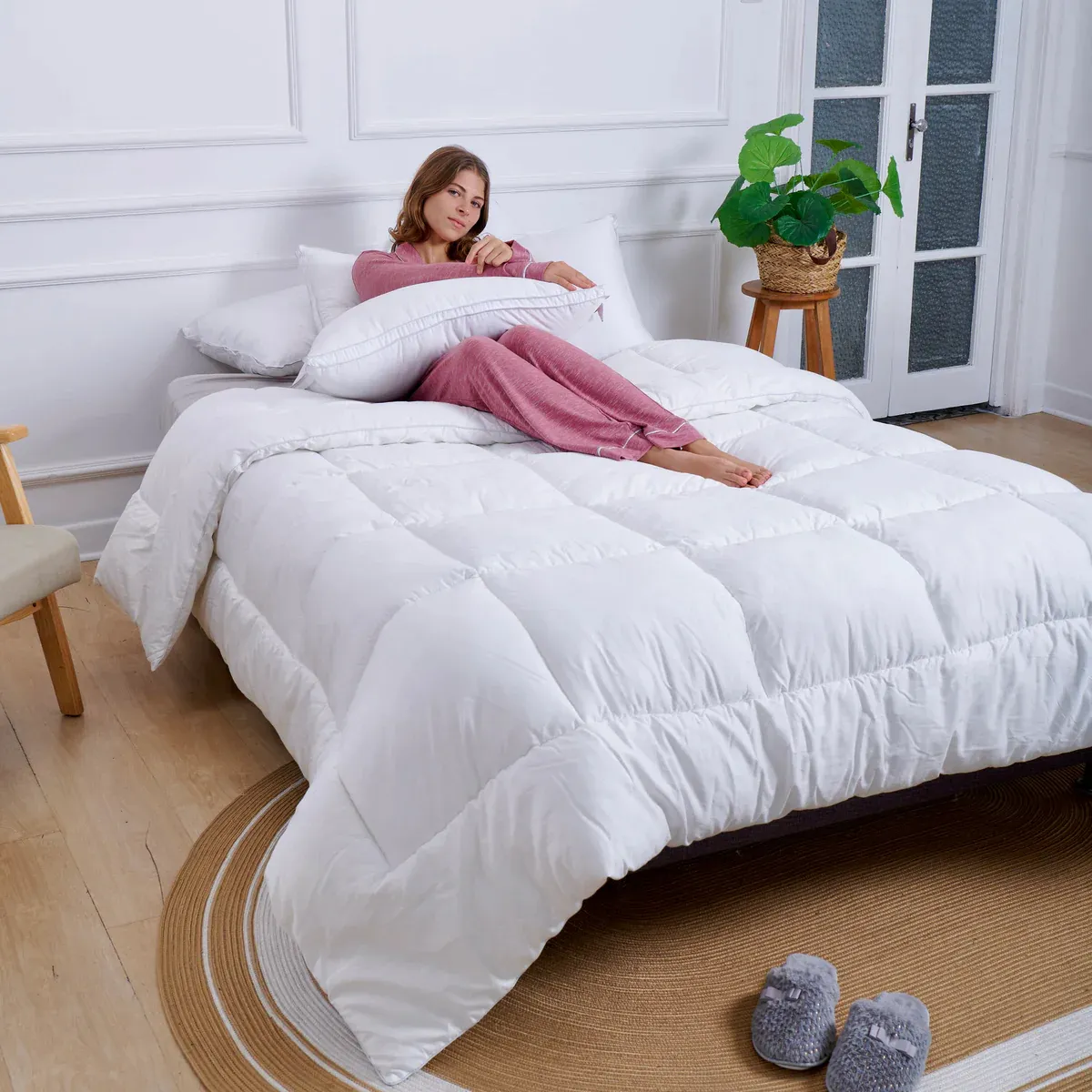 ISATEX HOME - Edredón Premium Microfibra 3 D Queen