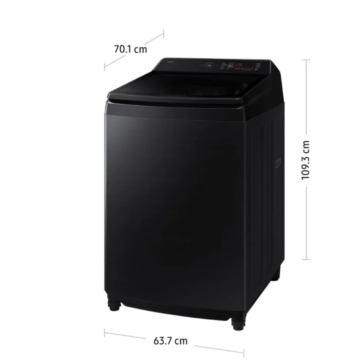 SAMSUNG - LAVADORA SAMSUNG 19KG WA80F19S8B AI WASH ECOBUBBLE™ NEGRA