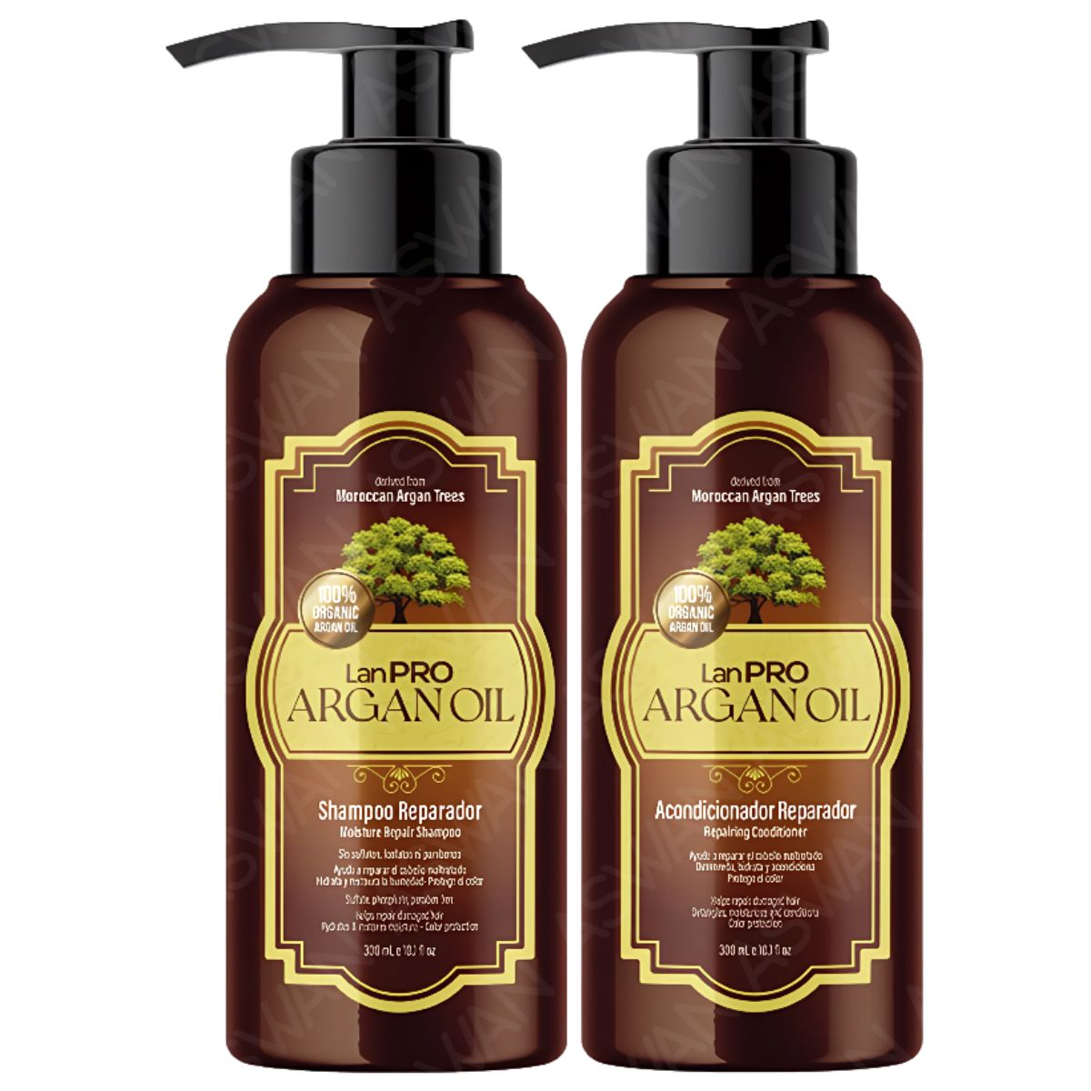 GENERICO - Pack Argan Oil Shampoo + Acondicionador 300 ml - LanPRO