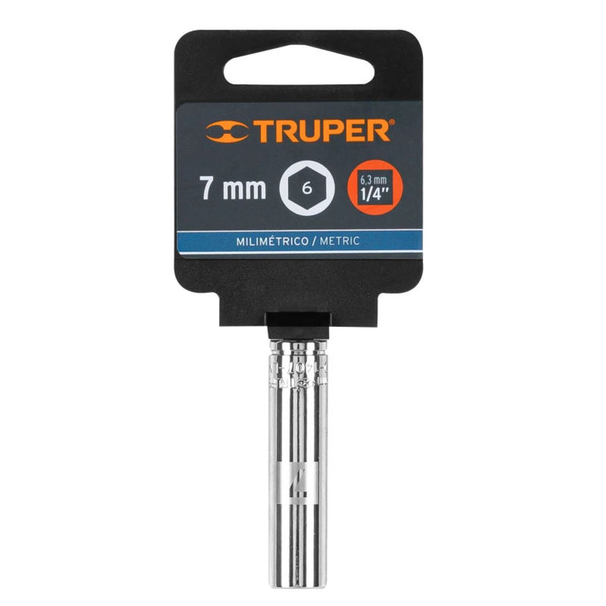 TRUPER - Dado tubular hexagonal encastre 14 de 7 mm Truper - 13201