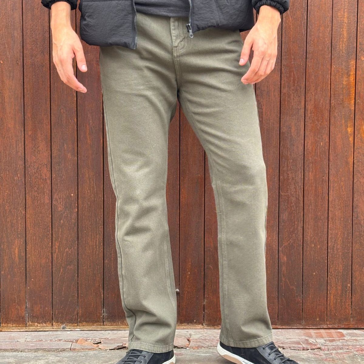 ALDO'S SINCE 1986 - JEAN VERDE TRIPLE COSTURA CLÁSICO RÍGIDO  ALDOS