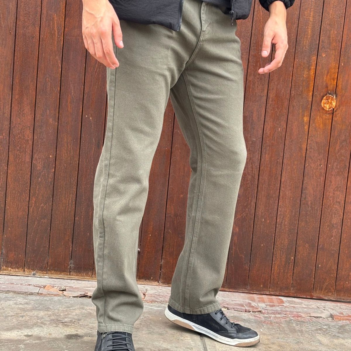 ALDO'S SINCE 1986 - JEAN VERDE TRIPLE COSTURA CLÁSICO RÍGIDO  ALDOS