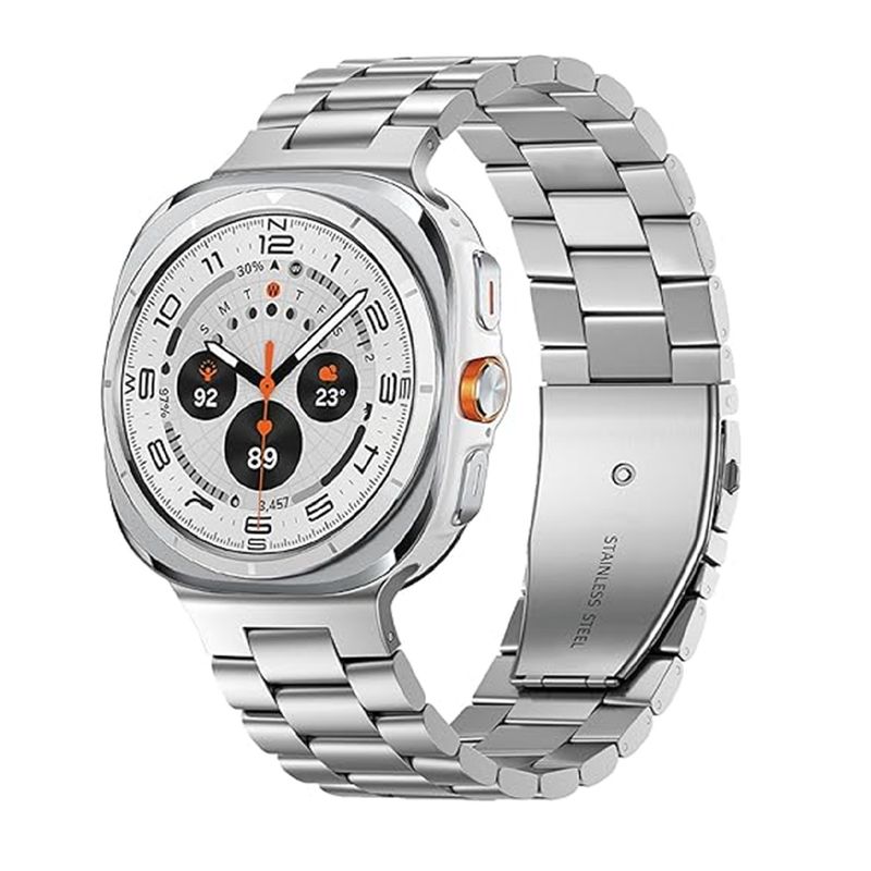 GENERICO - Correa Eslabon para Samsung Galaxy Watch 7 Ultra  - Plata