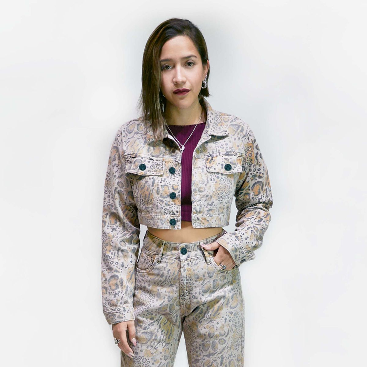 COTTON'S JEANS - CASACA CROP PARA MUJER JESSI