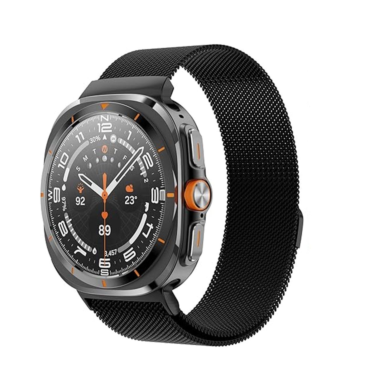 GENERICO - Correa Milanesa para Samsung Galaxy Watch 7 Ultra  - Negro