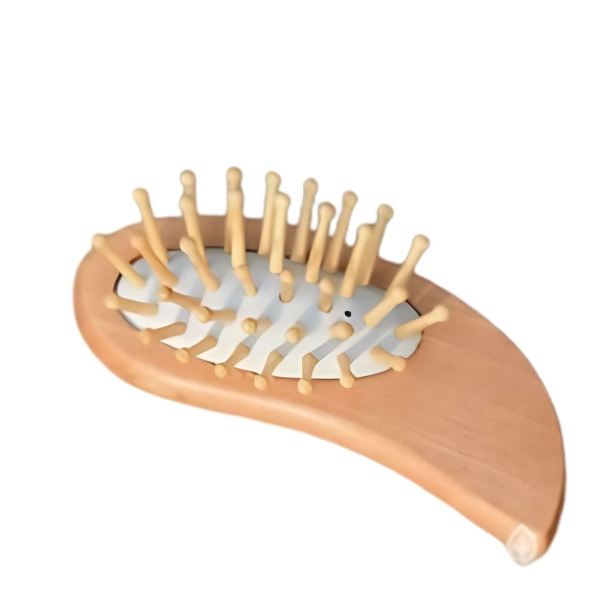 GENERICO - PEINE CEPILLO MADERA PARA CARTERA ANTIFRIZZ ECOAMIGABLE