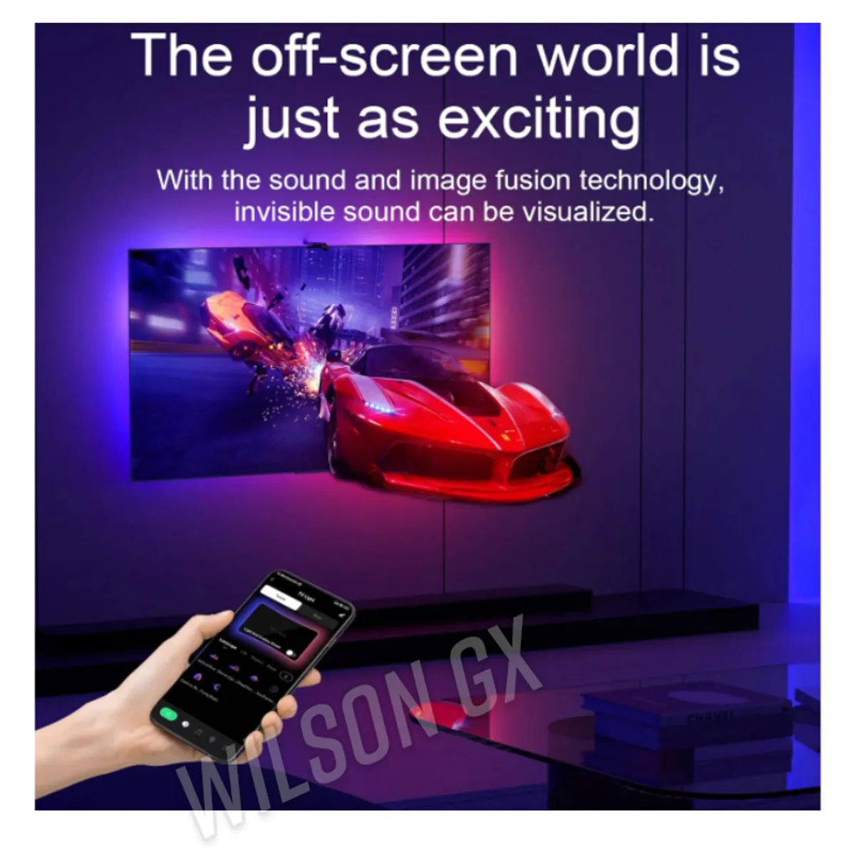 GENERICO - Tira Led Inteligente + Camara Sensor Cinta Luces RGB TV Monitor