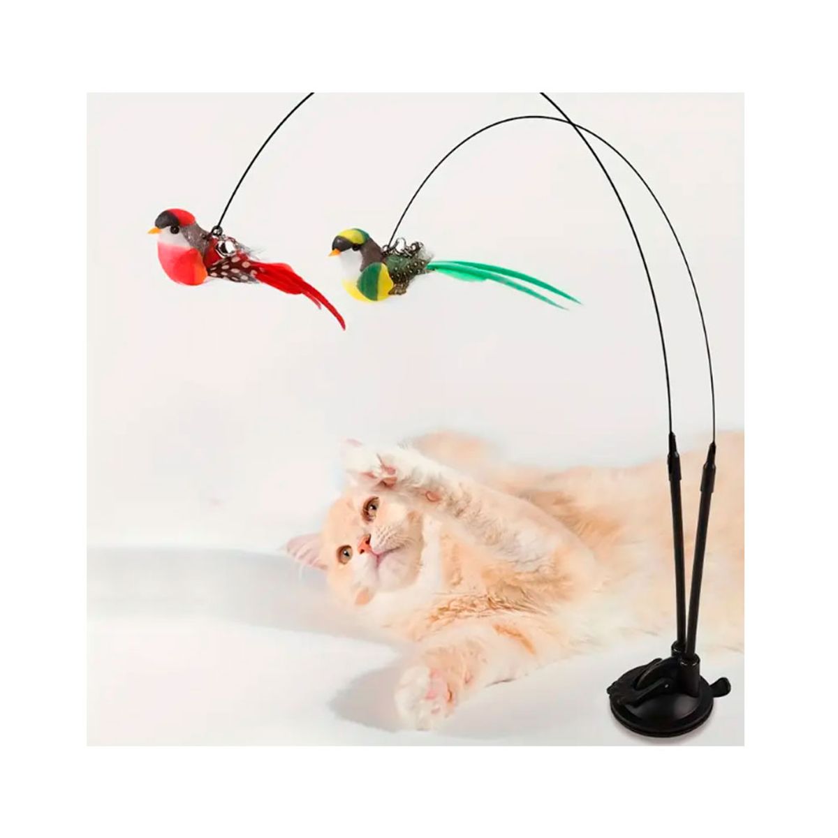 GENERICO - Juguete para Gato 2 Varitas interactivas de pajaritos