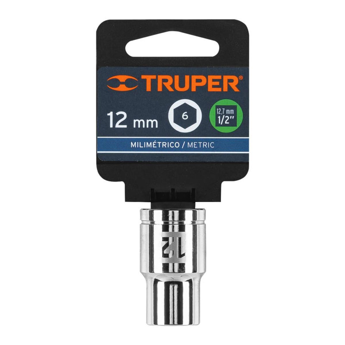 Truper - Dado de 12 mm 6 puntas cuadro 12 Truper - 13262