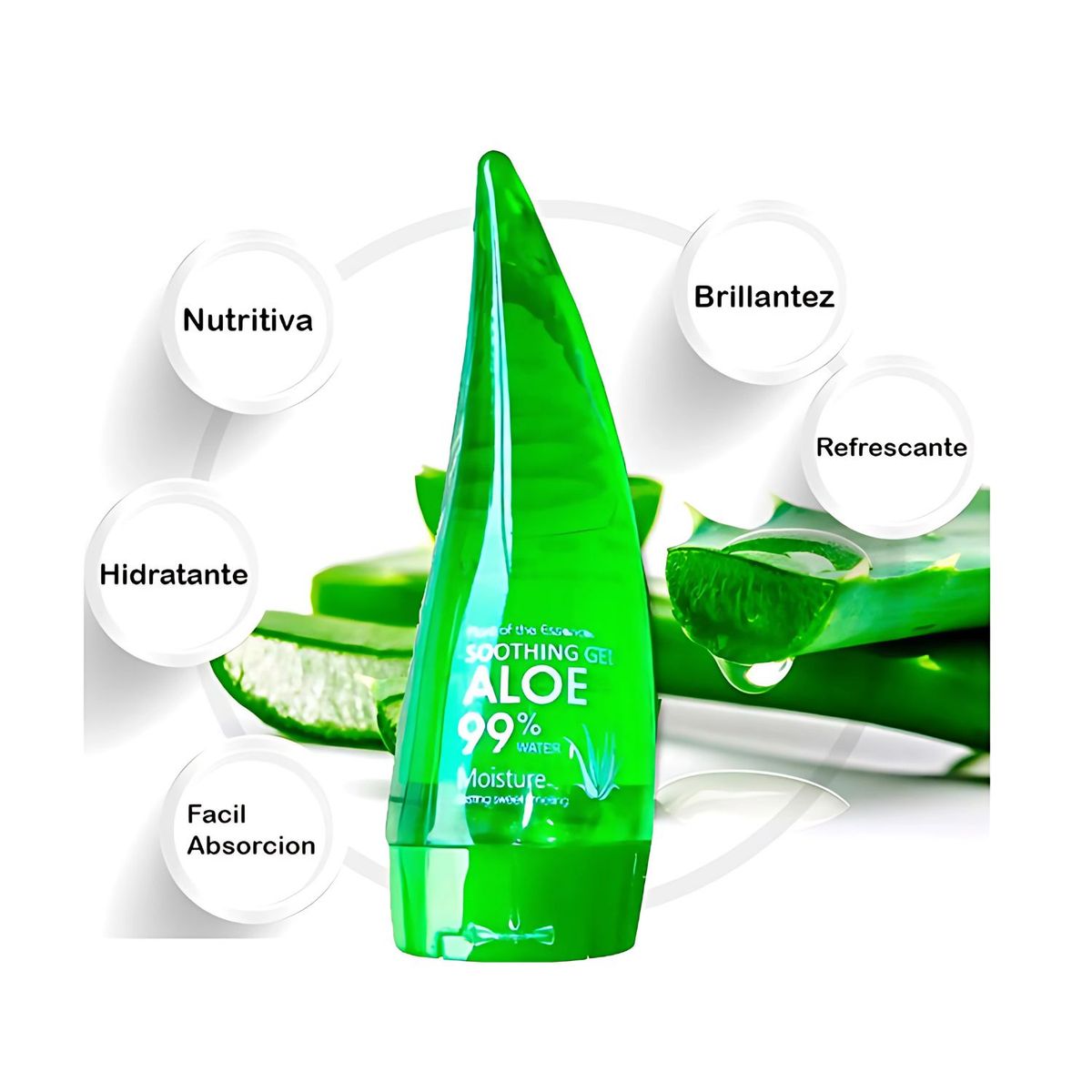 WOKALI - Gel Hidratante De Aloe Vera al 99%