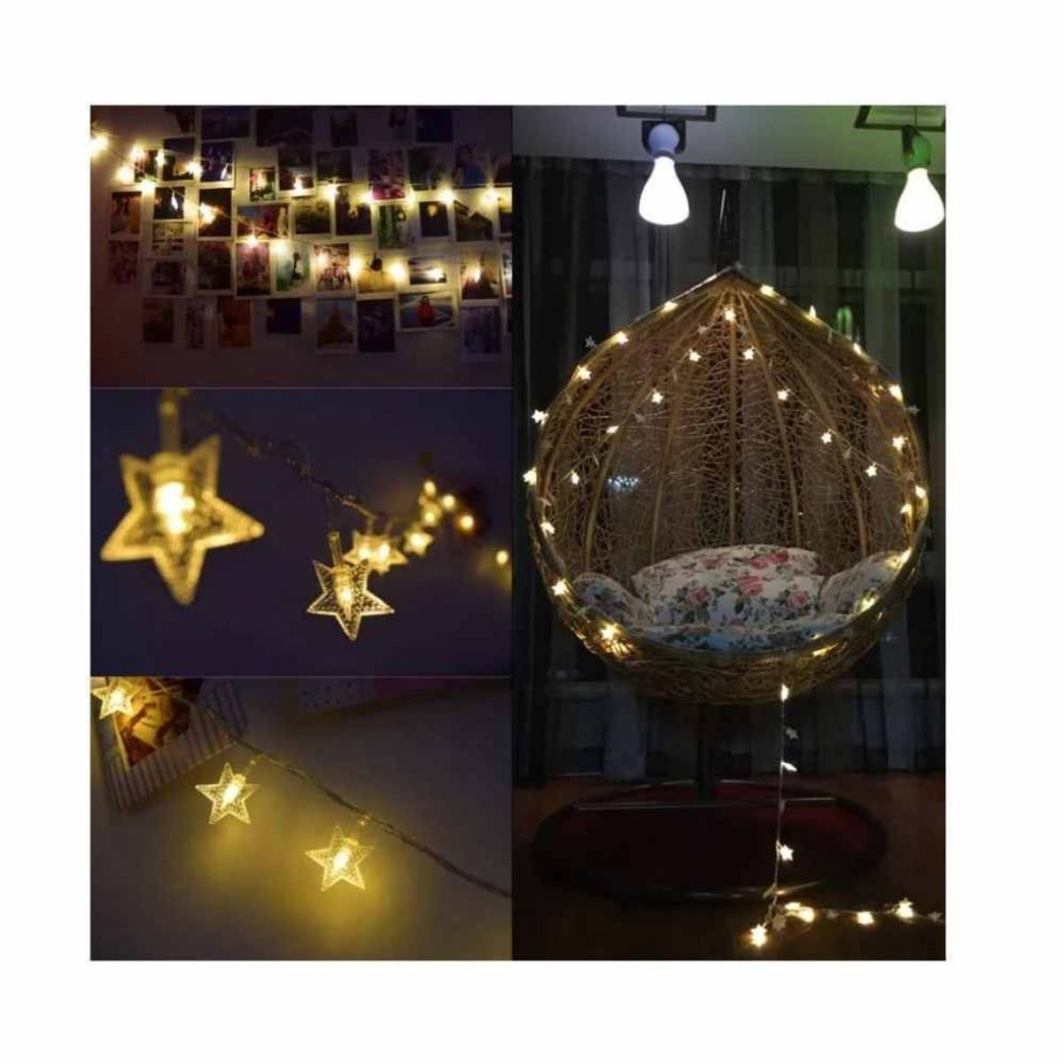 GENERICO - Luces de Navidad LED Estrella Multicolor