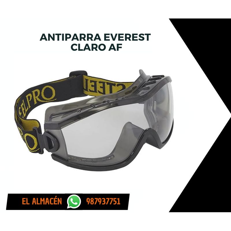 STEEL PRO - ANTIPARRAS DE SEGURIDAD EVEREST CLARO AF