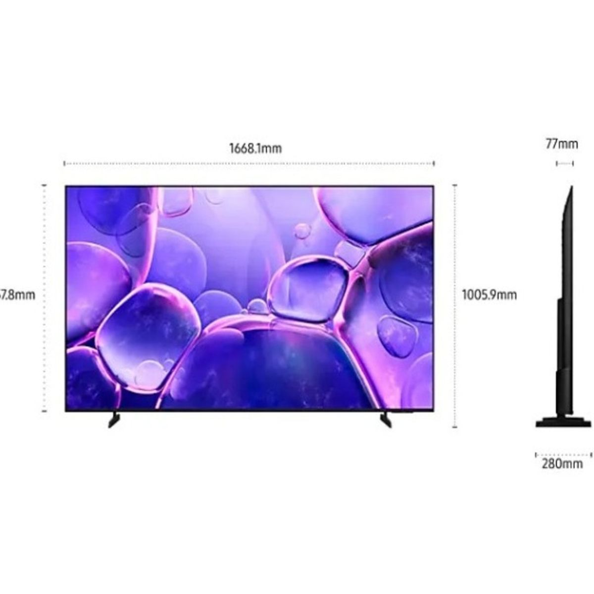 SAMSUNG - Televisor Samsung 75" Smart Crystal UHD 4K 75U8000FG 2025