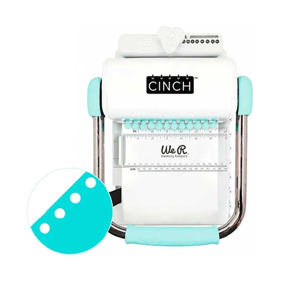 AMERICAN CRAFTS - ANILLADORA  CINCH MENTA  AGUJEROS REDONDOS  MARCA AMERICANA