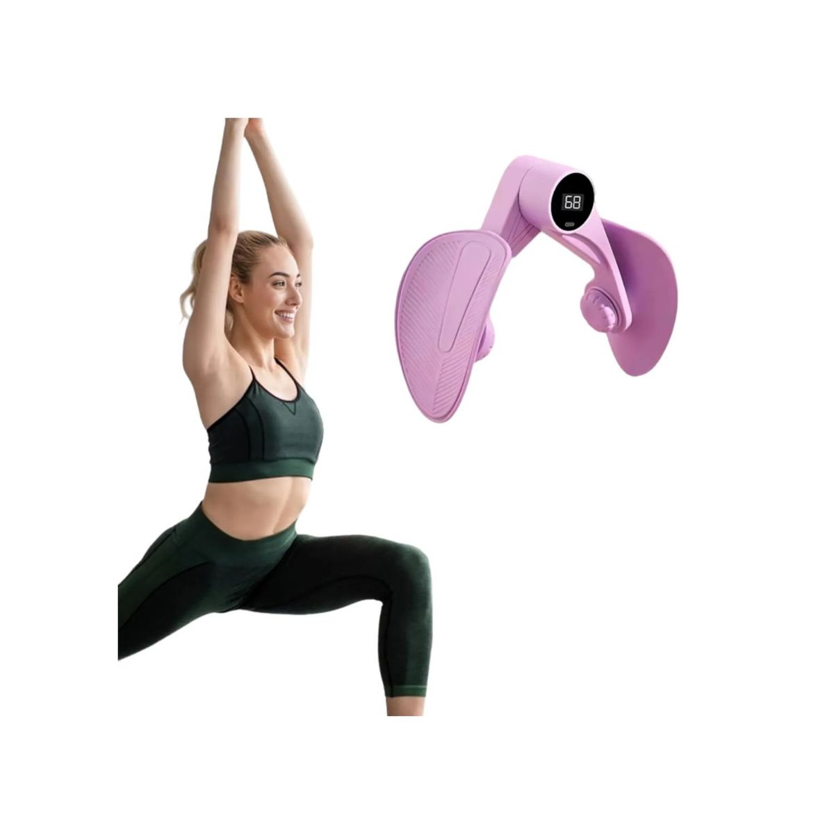 GENERICO - Ejercitador de Muslos Pantalla Led Multifuncional