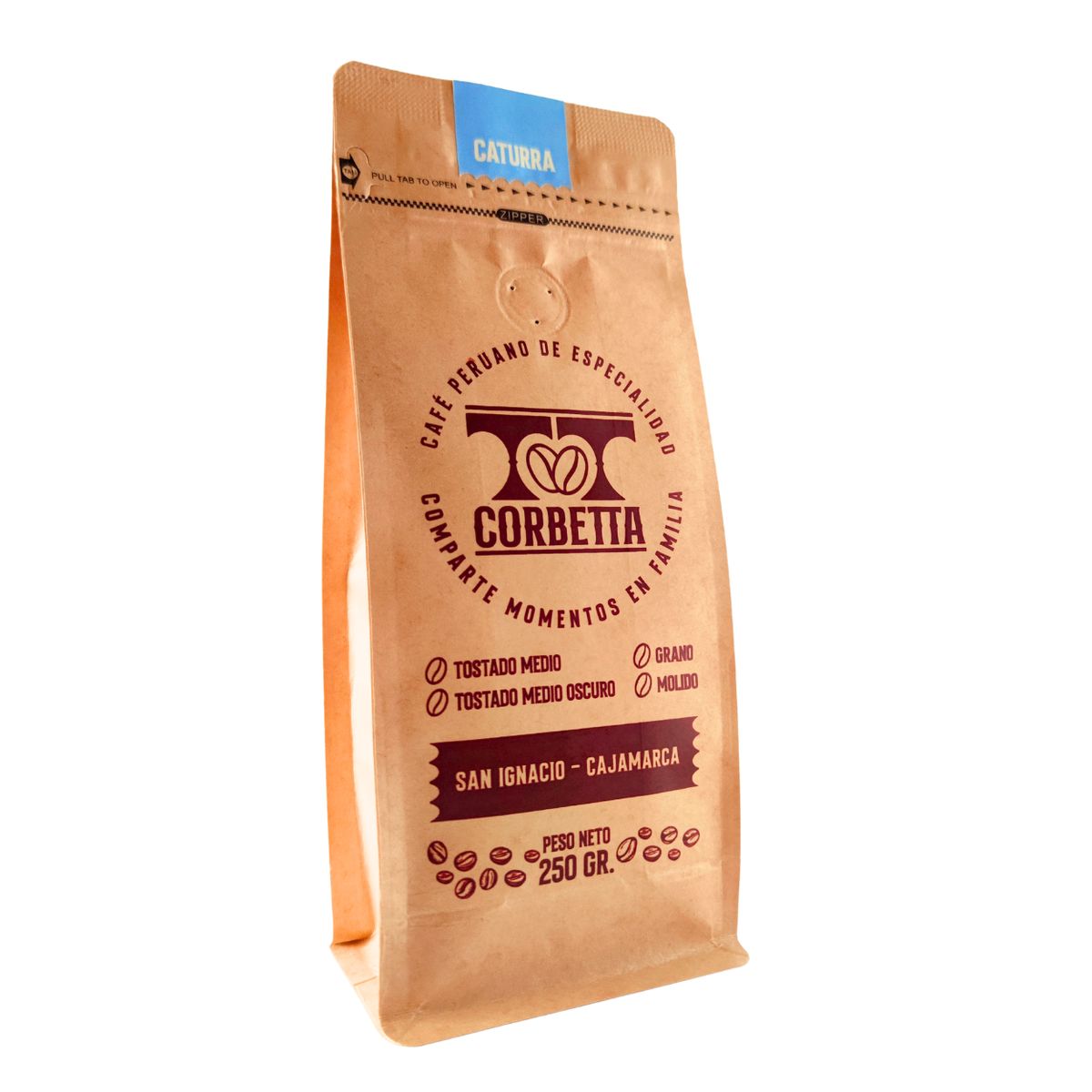 CORBETTA - Café de Especialidad Molido 250 Gr San Ignacio Caturra