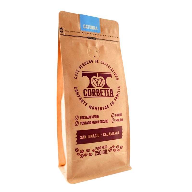 CORBETTA - Café de Especialidad Grano 250 Gr San Ignacio Caturra