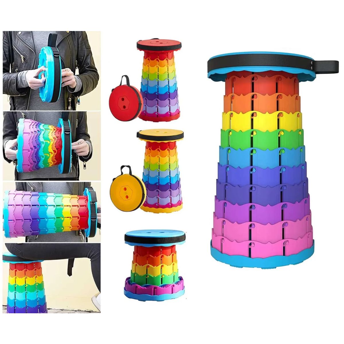 GENERICO - Banco Silla Plegable Telescópico