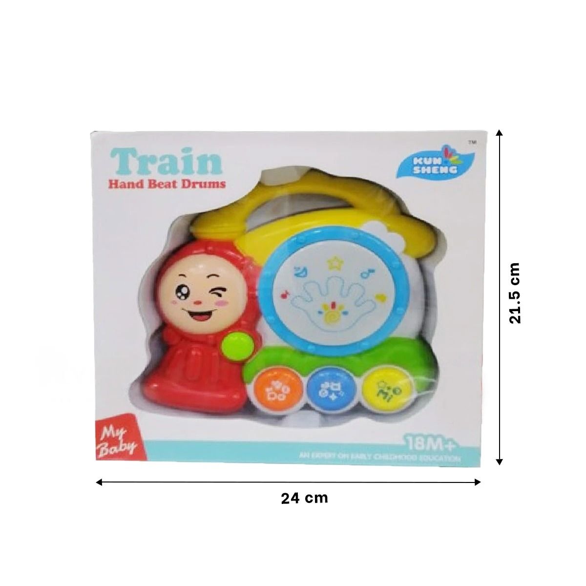 GENERICO - Pack6 Tambor con Teclas para Niños Musica Y+Ligas de Regalo