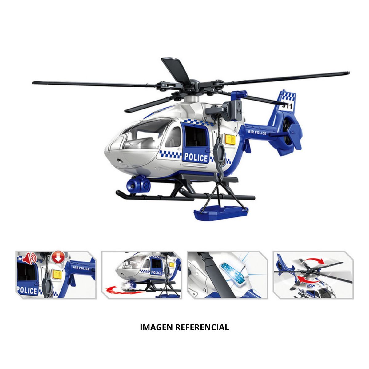 GENERICO - HELICÓPTERO DE POLICÍA CON SONIDO