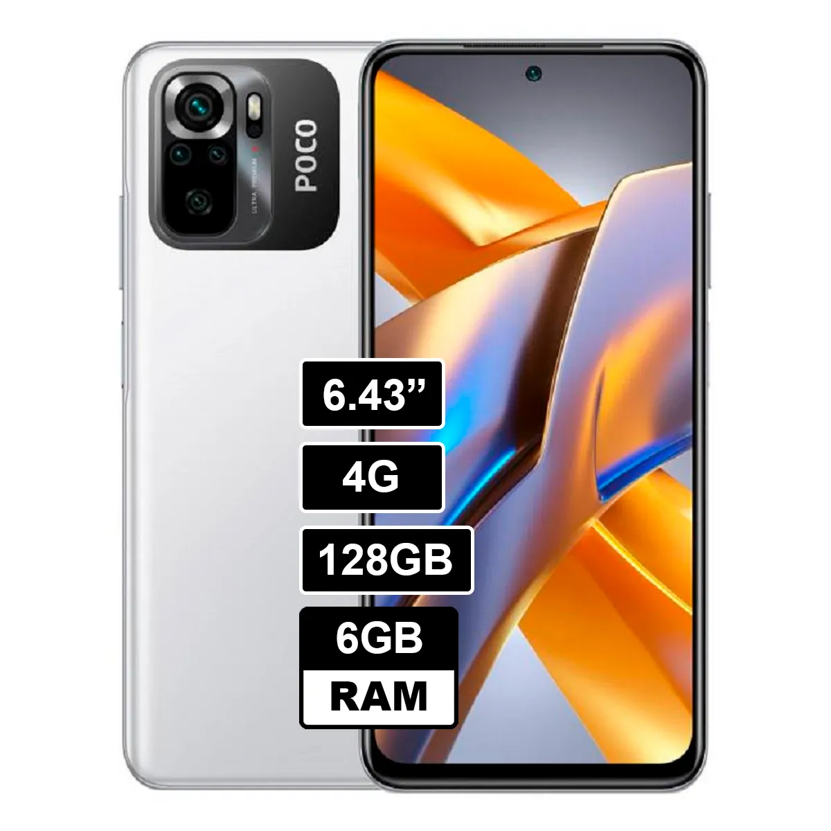 XIAOMI - Celular Xiaomi Poco M5s 128 GB 4 GB RAM Blanco