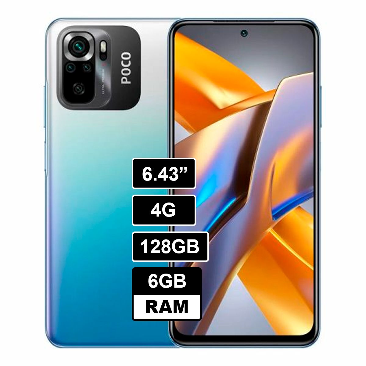 XIAOMI - Celular Xiaomi Poco M5s 128 GB 4 GB RAM Azul