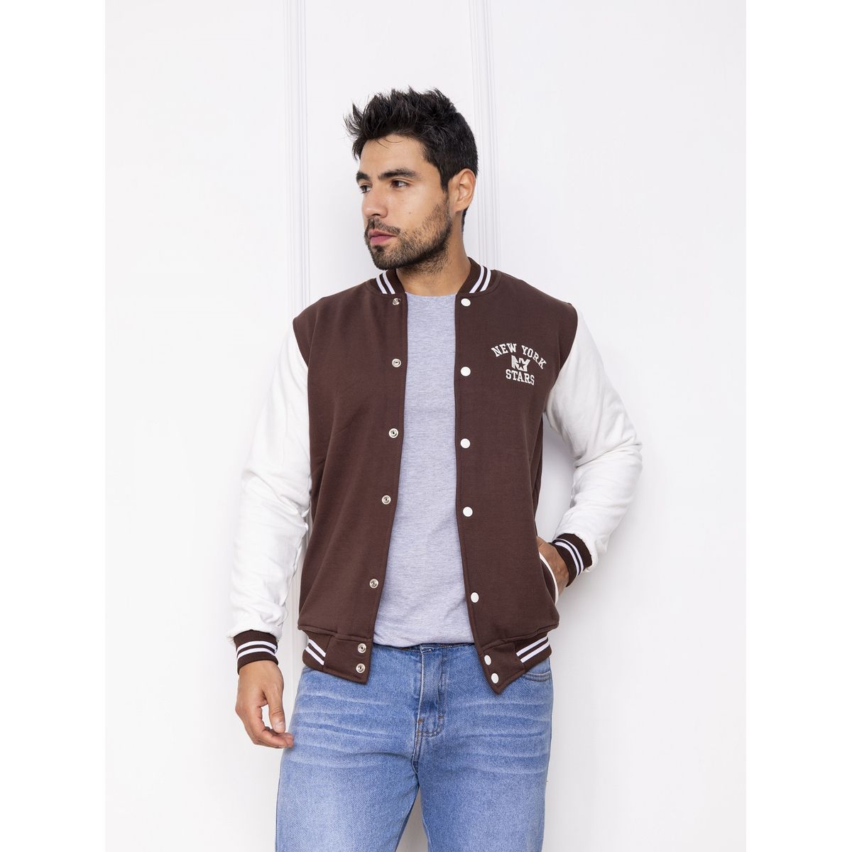 NEW YORK STARS - Casaca Hombre Beisbol - Marron- NY