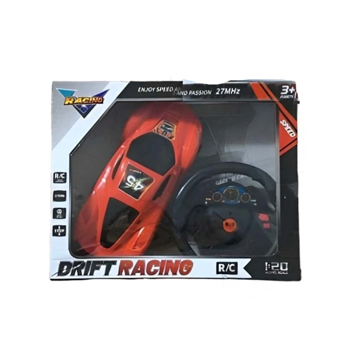 GENERICO - Carro Resistente para Diversion en Rojo Y+Regalo Stickers