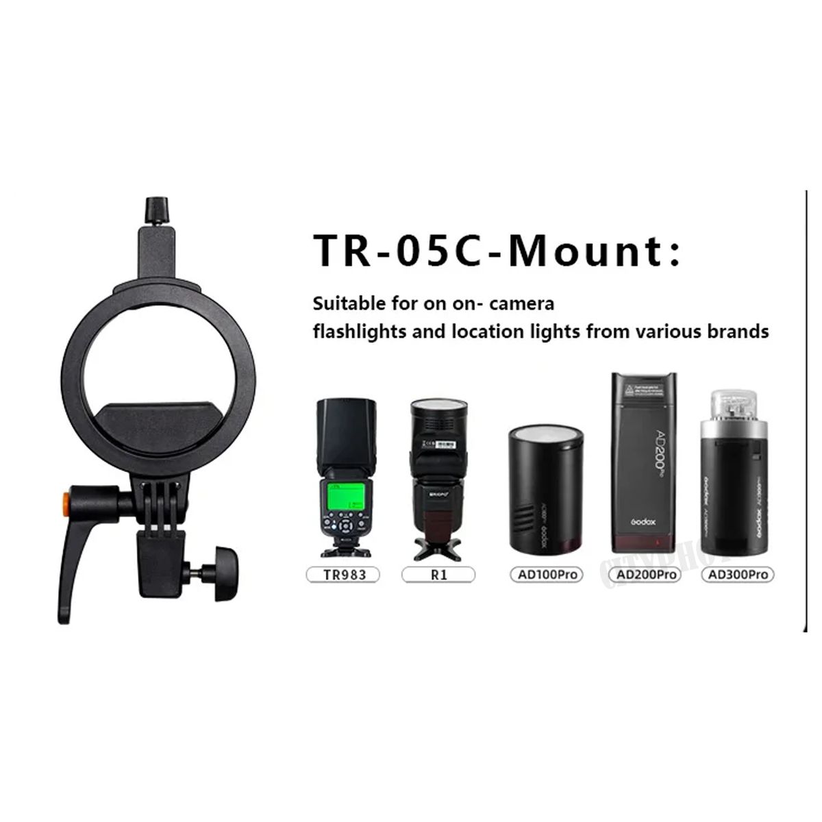 GENERICO - Triopo 90cm Plegable Softbox Octogonal Speedlight Bracket grid