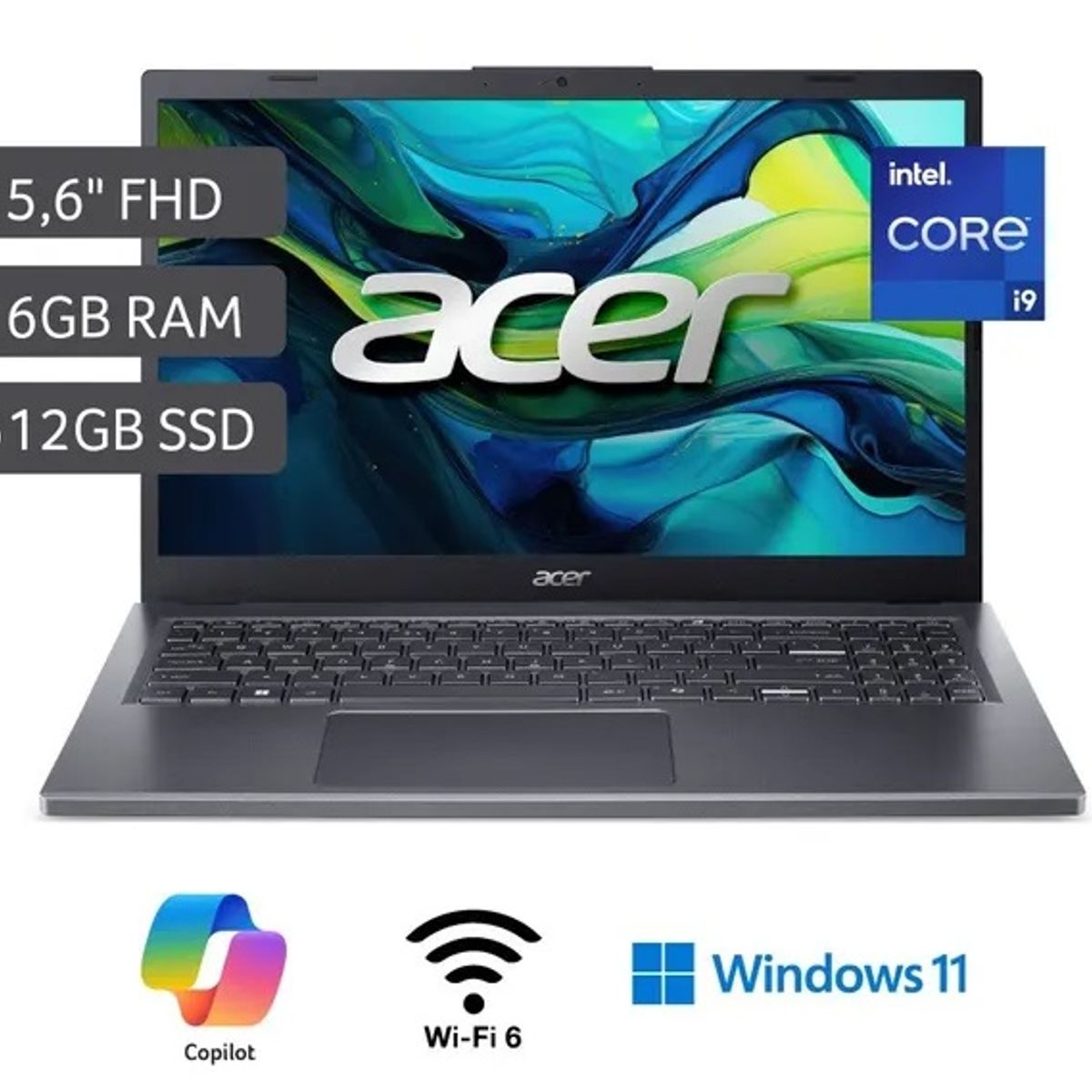 ACER - ACER ASPIRE 15 A15-51M-92MV INTEL COREI9 13900H 16GB 512SSD 15.6" FHD WIN 11