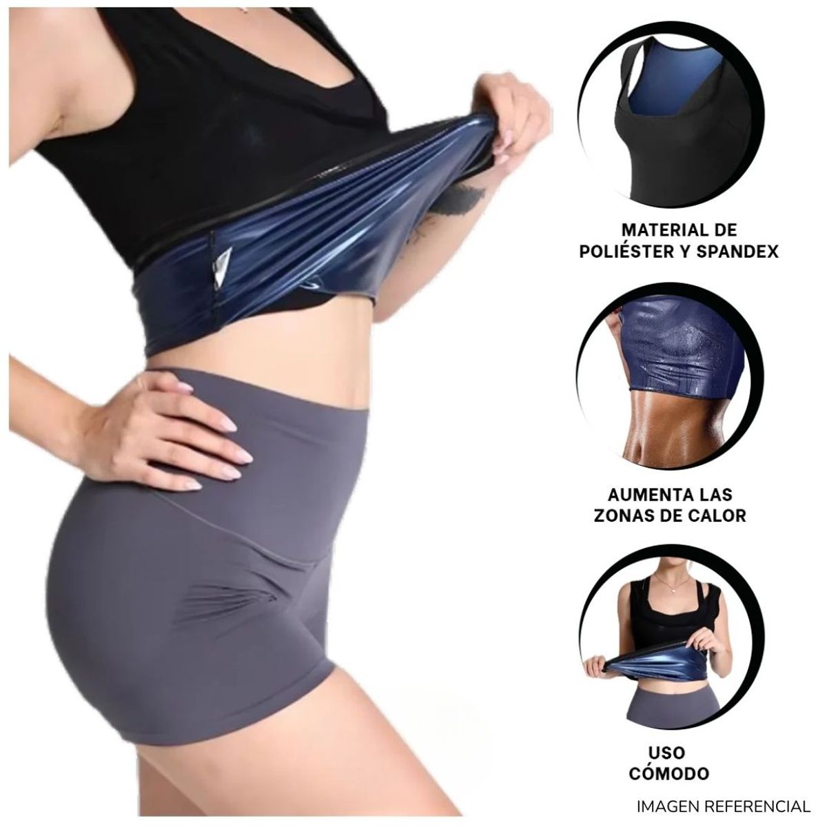 GENERICO - Faja para Reducir Calorias Efecto Sauna