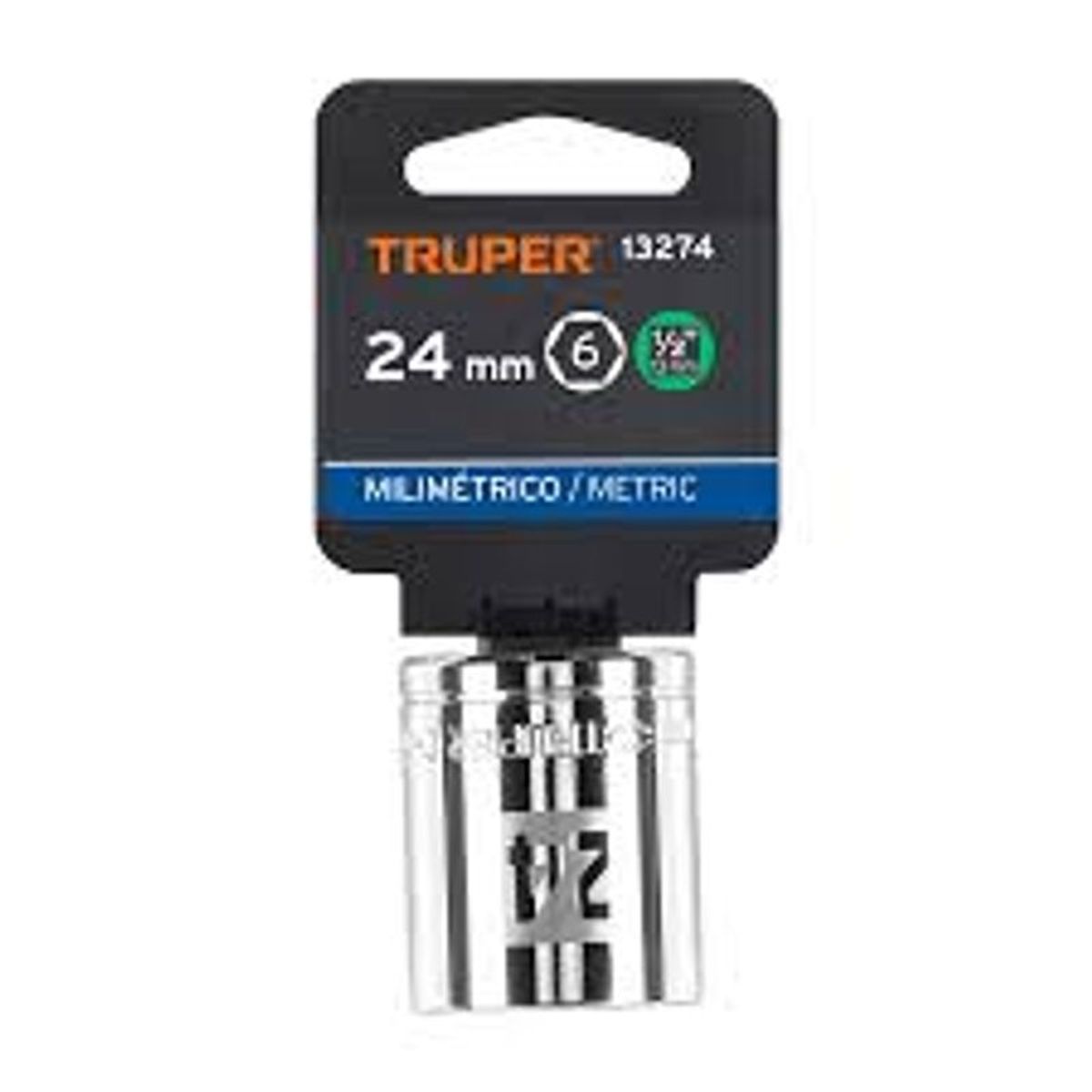 TRUPER - Dado hexagonal encastre 12 de 24 mm Truper - 13274