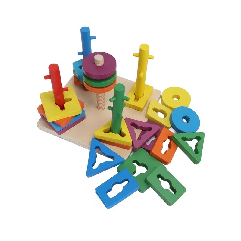 GENERICO - Pack2 Juguete de Encaje Multicolor JU29370 Y+Papel de Regalo