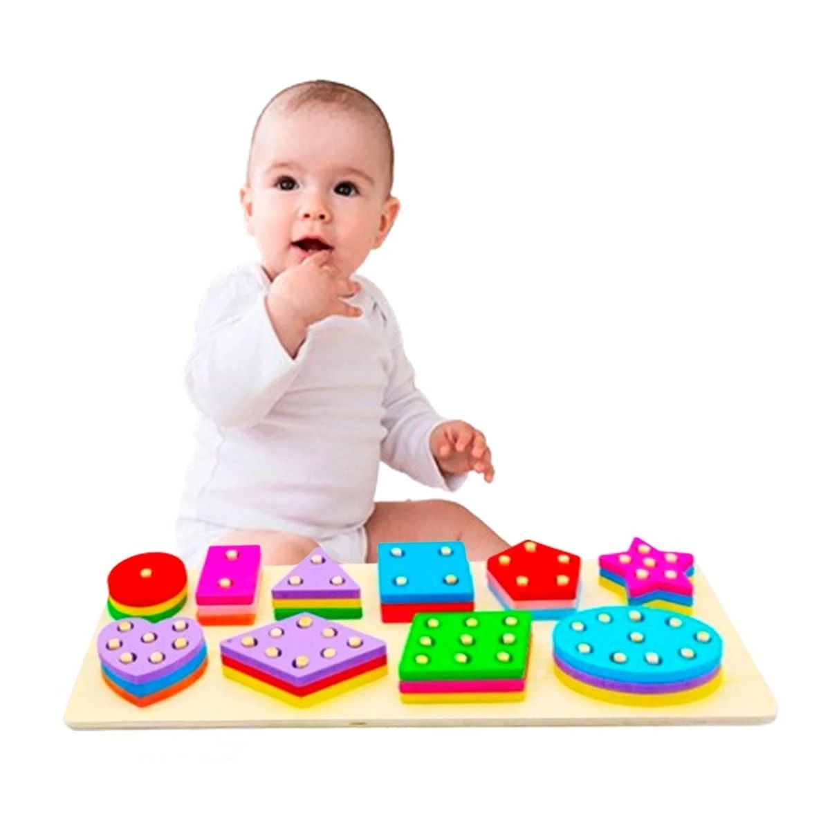 GENERICO - Pack12 Set Infantilde Encaje con Piezas de 10 Formas