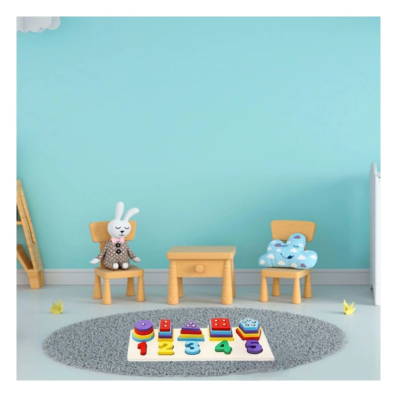 GENERICO - Pack4 Encaje Educativo de Mesa para Niños Y+Ligas de Regalo