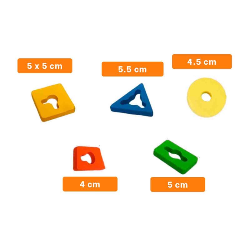 GENERICO - Pack4 Juguete con Figuras Multicolor JU29370 Y+Ligas de Rega