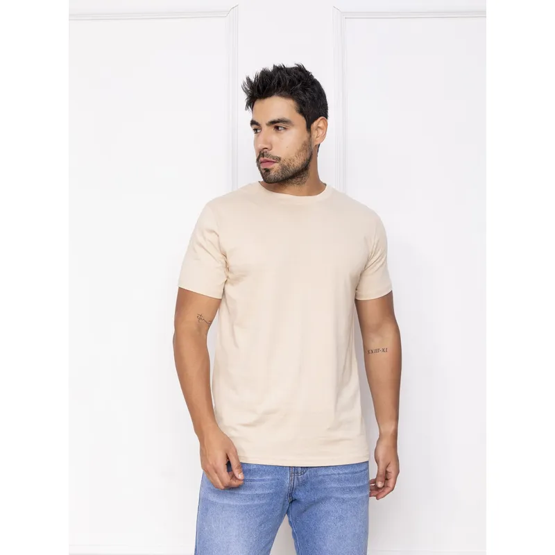 NEW YORK STARS - Polo Manga corta -beige