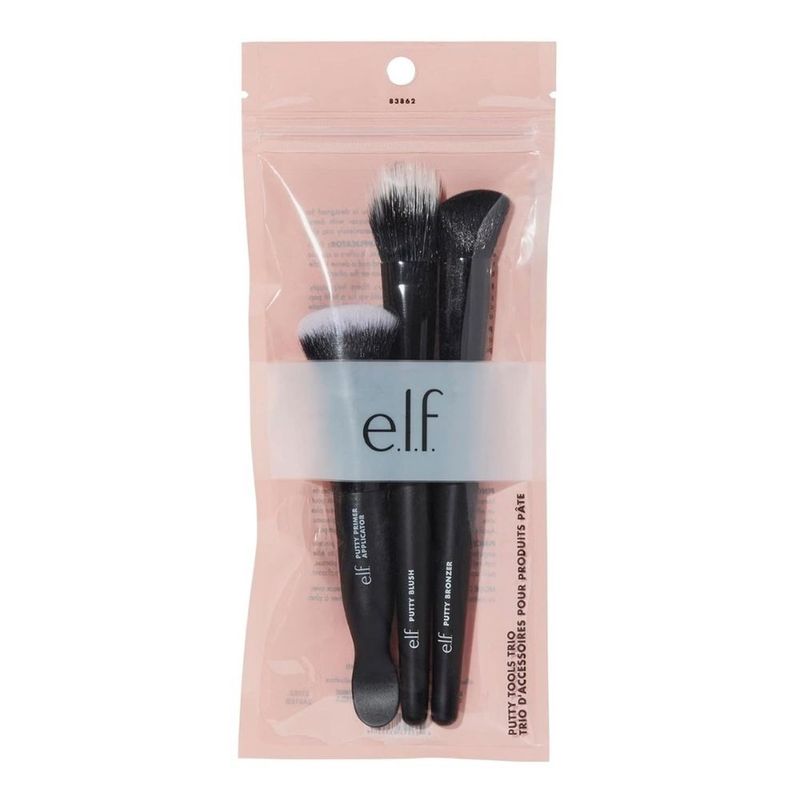 ELF - Set Pinceles para Maquillaje de masilla e.l.f. Putty Tools Trio
