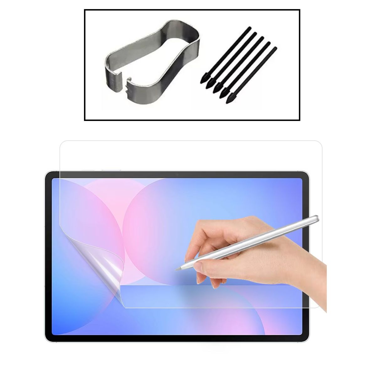 GENERICO - Mica Papel Y Puntas Para Galaxy Tab S10 Fe Plus 13.1 Sm-x620