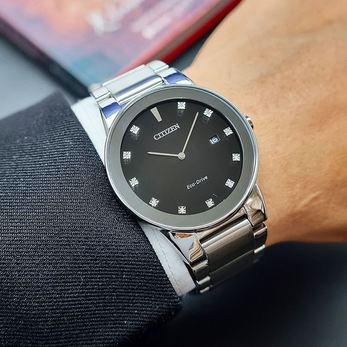 CITIZEN - Citizen Reloj Axiom Hombre Eco-Drive Acero Inox AU1060-51G