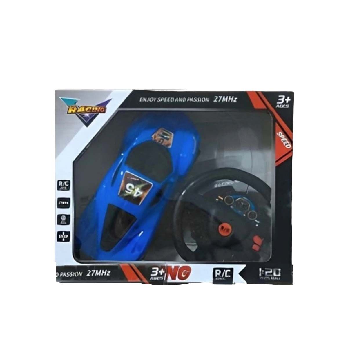 GENERICO - Pack6 Carro Interactivo en Azul Y+Ligas de Regalo