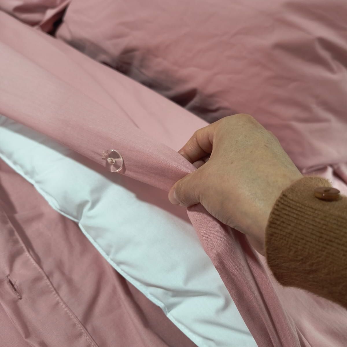 AMADEUS HOME - Juego de Plumón cama King Size + Funda Duvet ¡Relleno Tacto Pluma