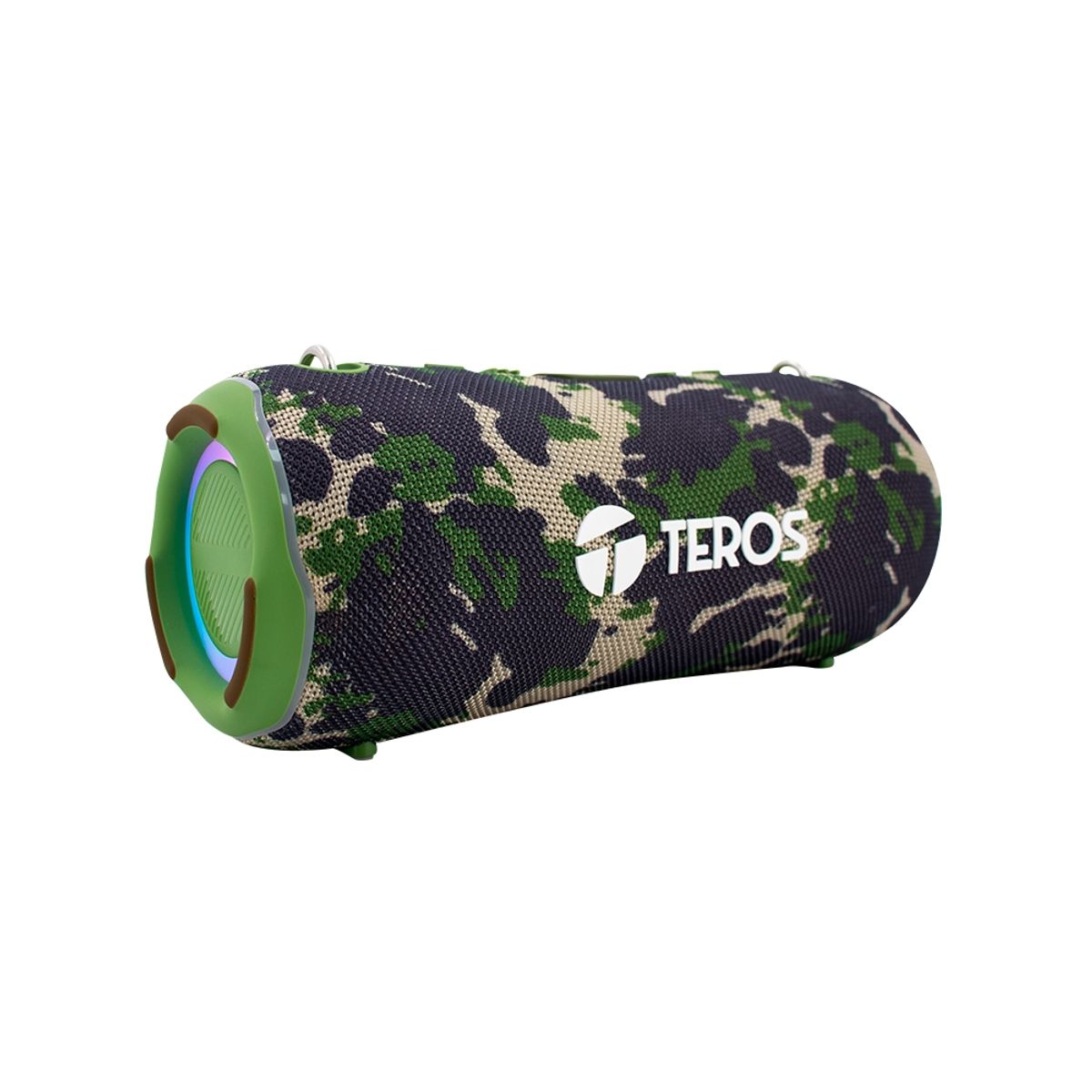 GENERICO - Parlante Portátil Teros Te-6046G De 40W Verde Militar Camuflado - Potente Sonido Al Aire L