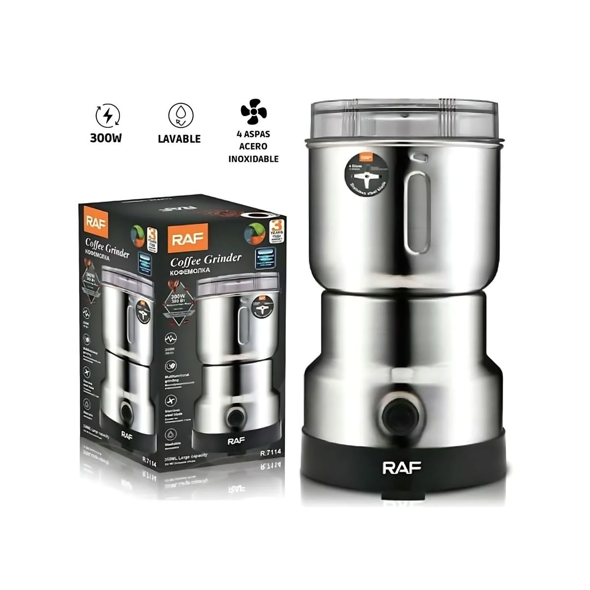 GENERICO - Molinillo Para Café Eléctrico De 300W