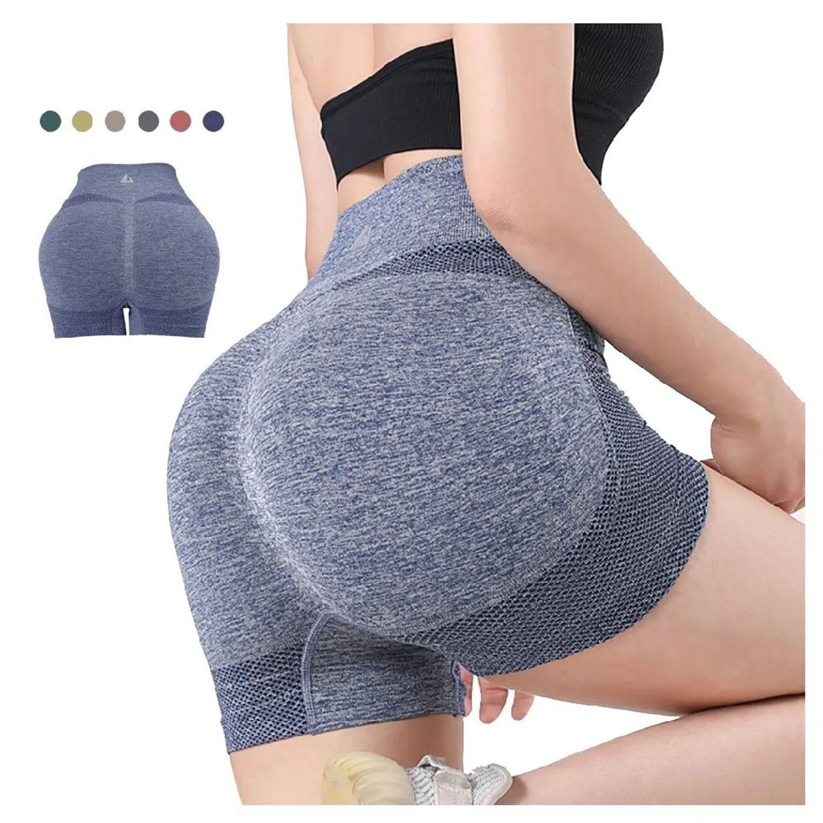 INSPIRA MARKET - Short Push Up  Levanta Pompis Nylon/Spandex Fitness