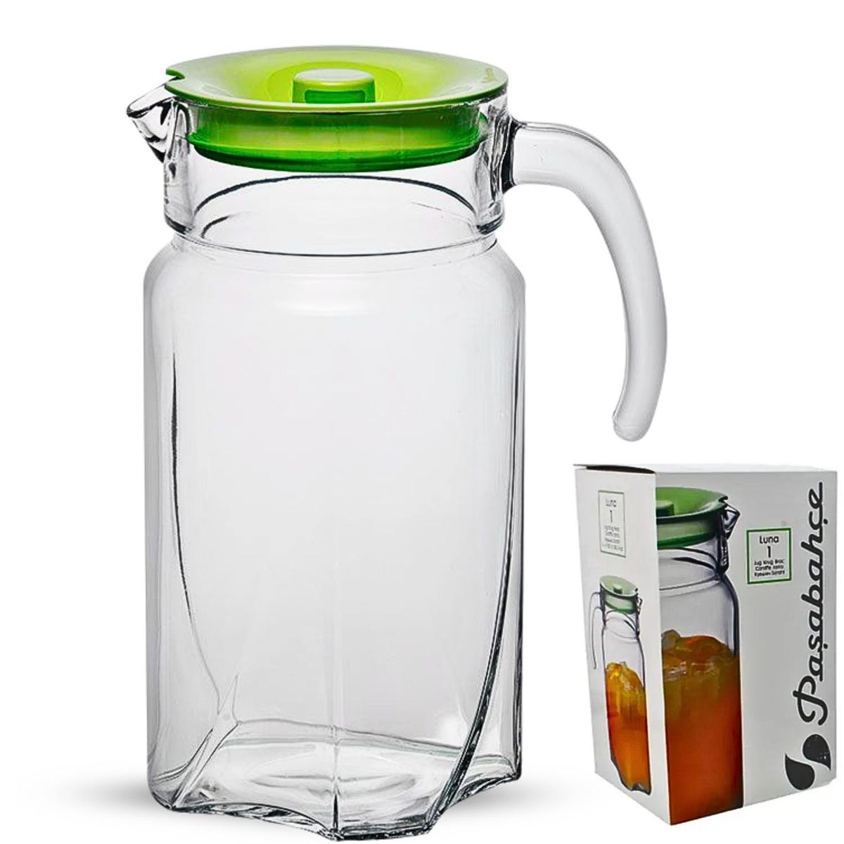 PASABAHCE - Jarra Luna 1.75 Lt Tapa Verde- Pasabahce