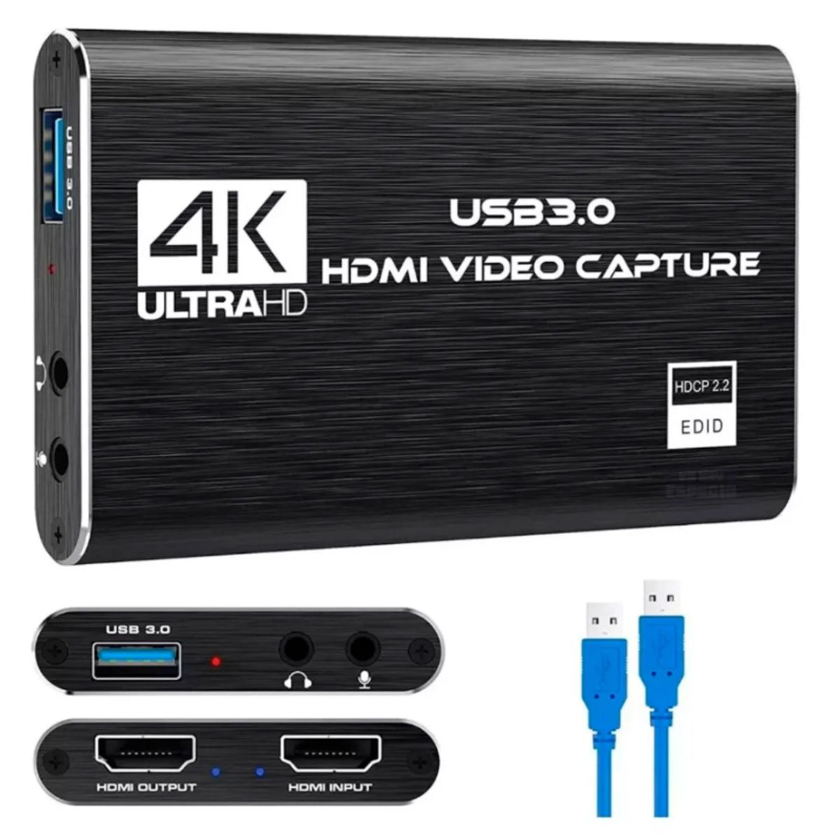 GENERICO - Capturador Video Hdmi Usb 3.0 4k Windows Mac Linux Micrófono